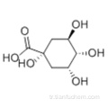 Sikloheksankarboksilik asit, 1,3,4,5-tetrahidroksi -, (57195465,1a, 3R, 4a, 5R) CAS 77-95-2